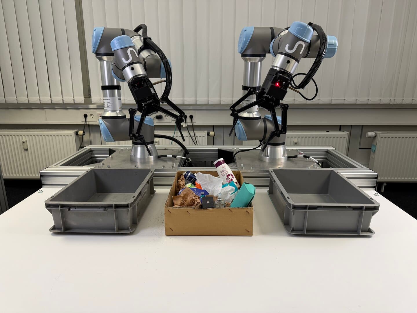 Items and trash sorting task